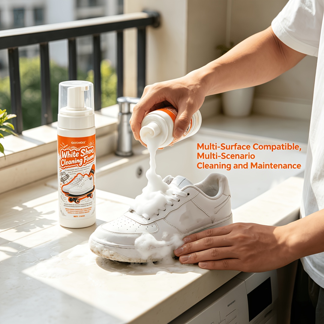 The Sneaker Care - Taşınabilir Durulama Gerektirmeyen Beyaz Ayakkabı Temizleyici