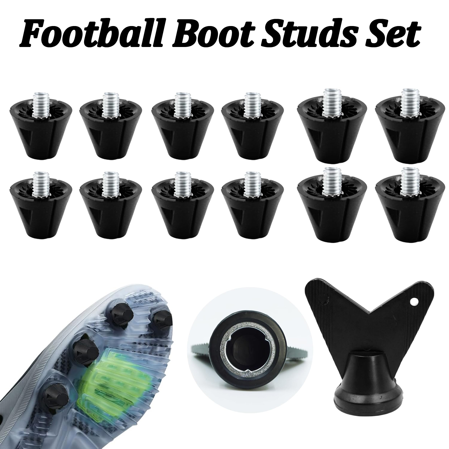 Sneaker Care Set - 4/12 adet futbol ayakkabısı çiviler yedek