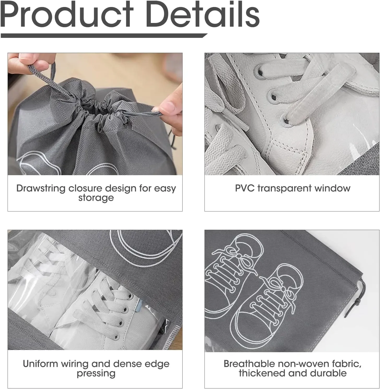 10 adet dokunmamış ayakkabı sa - Shoe Bag Dust incelemesi ve fiyatı
